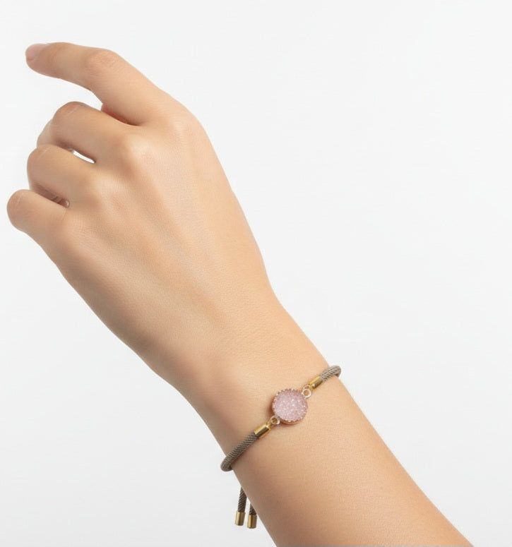 Pulsera Cordón Talla Unica Modelo Rosa