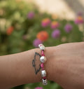 Pulsera Bisuteria Abalorios Modelo Color Rosa