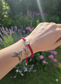 Pulsera Acero Modelo Color Rojo