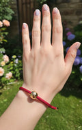 Pulsera Acero Chapado Oro Modelo Roja