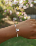 Pulsera Plata de Ley 925 Elastica Modelo Calavera