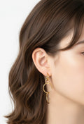 Pendientes Acero Chapado Oro Modelo Circulos