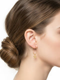 Aros Plata de Ley 925 Chapados Oro Modelo Estrella