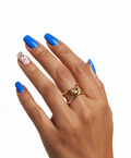 Anillo Plata de Ley Chapado Oro Modelo Nudo