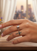Anillo Plata con Circonita Modelo Solitario