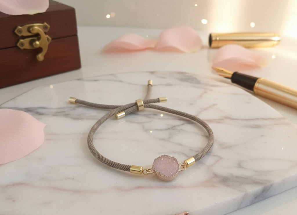 Pulsera Cordón Talla Unica Modelo Rosa
