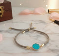 Pulsera Cordón Talla Unica Modelo Verde Agua