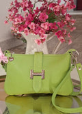 Bolso de Piel Modelo Color Verde Manzana